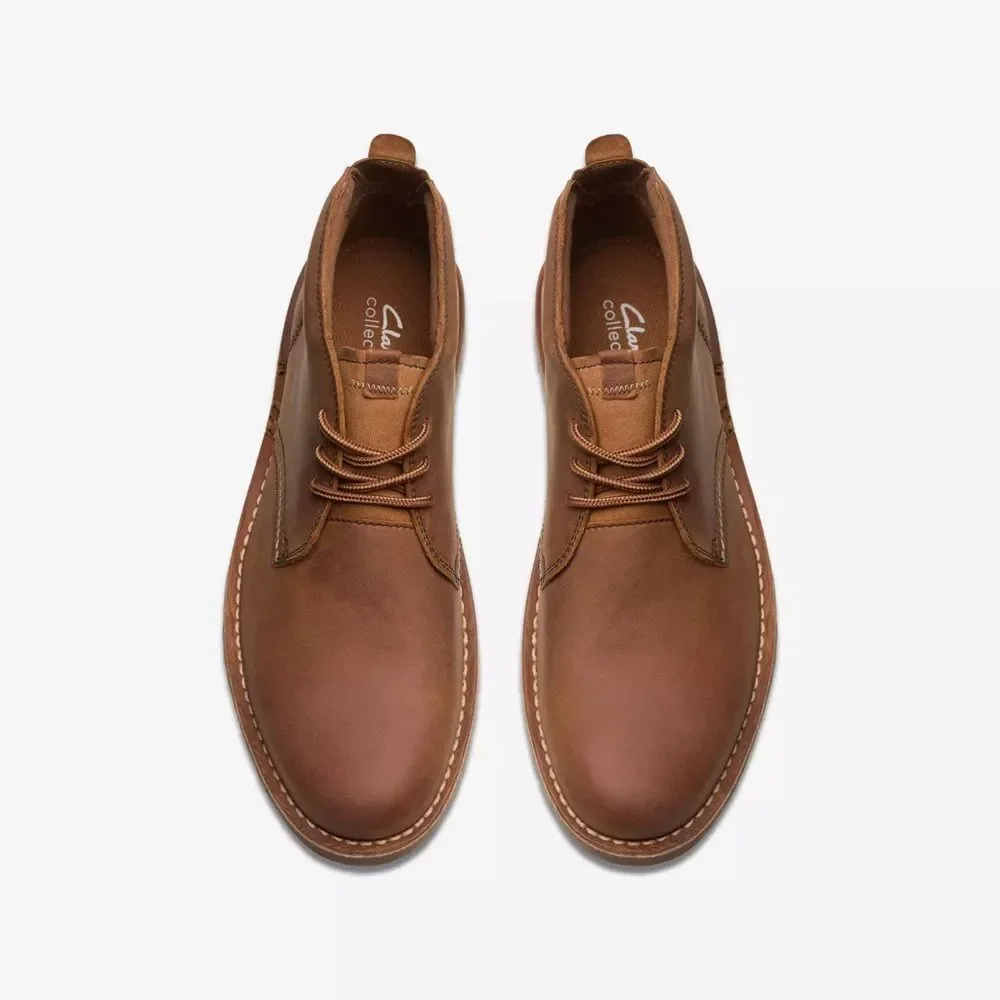 Clarks Eastridge Mid Leather Boot Light Brown Sz 10